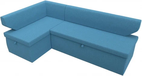 Диван кухонный угловой Омура левый угол (Голубой/Рогожка) Лига Диванов арт.125899L