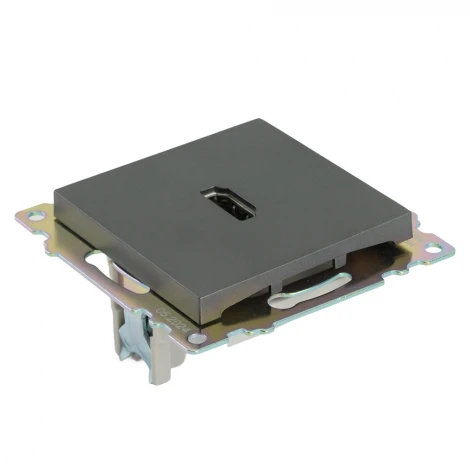 Розетка HDMI (графит) Stekker Катрин 50059