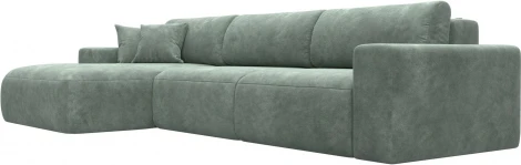 Диван угловой Лига-036 НПБ Классик Лонг левый угол Лига Диванов (Велюр) арт.127786L