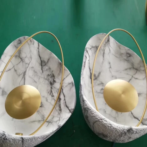 Настенный светильник (бра) Clam белый Мрамор ImperiumLoft Clam01 (133214-22) (LED, 220V)