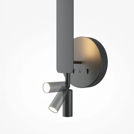 Настенный светильник светодиодный со спотом Maytoni Combo MOD214WL-L8B3K1