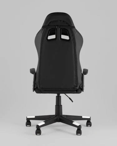 Кресло спортивное TopChairs Warden черно-белый арт.УТ000039483