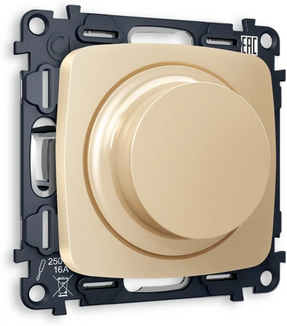 Комплект механизма Ambrella Volt светорегулятора универсального поворотно-нажимного OMEGA MO605510 Шампань 25-600W/LED 5-300W QUANT