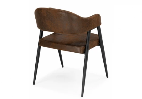 Обеденный стул Woodville Twin brown / black