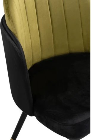 Стул Woodville на металлокаркасе Penelopa black / hakki / black / gold 15418