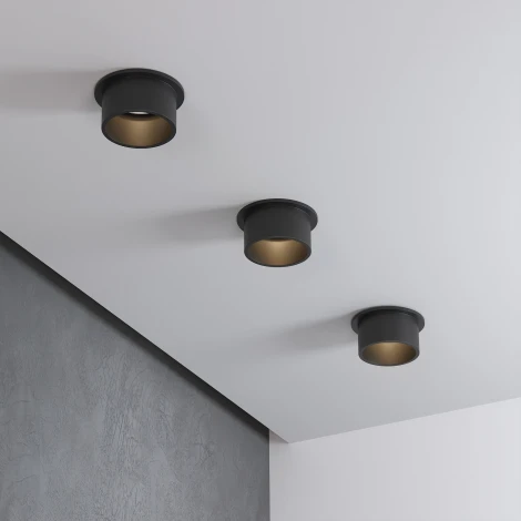 Светильник встраиваемый Elektrostandard Moll 25004/01 GU10 чёрный (220V, круглые)