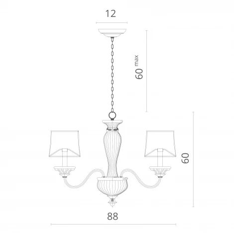Подвесная люстра Divinare Dolce 1175/01 LM-8