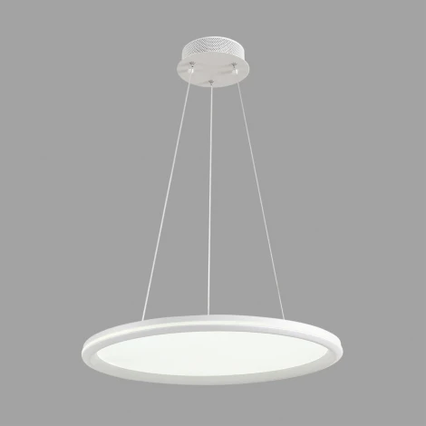 Умная люстра подвесная Alis Smart 8380/45L белый, металл/акрил с ПДУ и голосовым управлением LED 45W 3000-6500К 220V