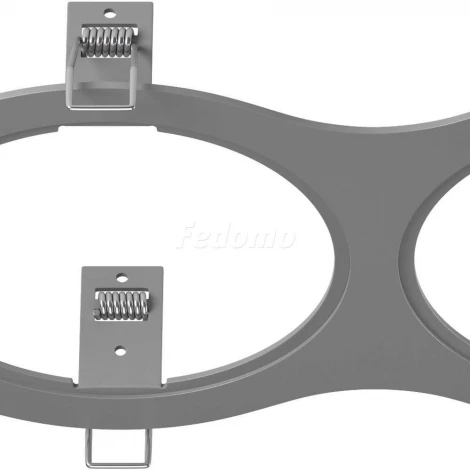 Рамка для двух встраиваемых светильников Lightstar Intero, овал, серый