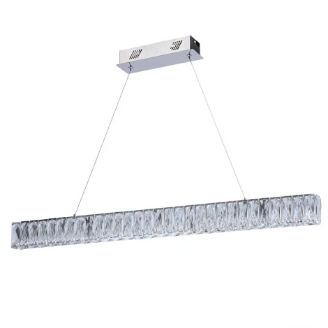 Хрустальный подвесной линейный светодиодный светильник Goslar Chiaro Гослар 498012801