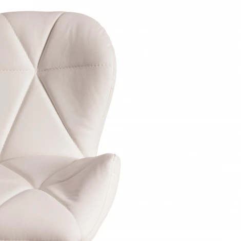 Стул барный BIAGGIO (mod. KY717) белый/хром (металл/экокожа)