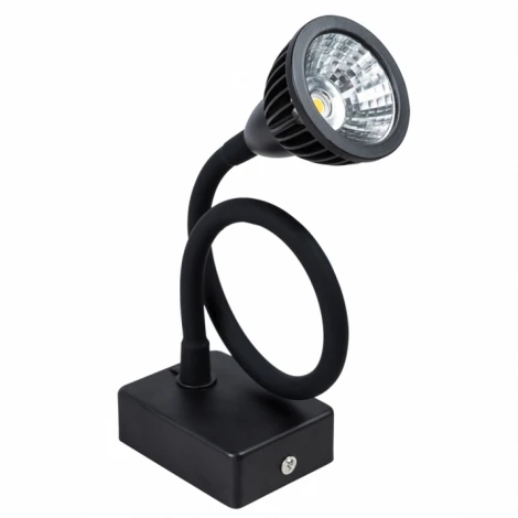 Бра на гибкой ножке для чтения Arte Lamp Cercare A4107AP-1BK (LED, 220V, выключатель)