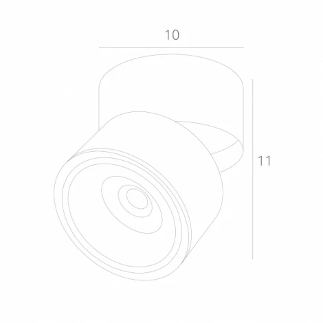 Накладной точечный светильник Arte Lamp Arcturus A7715PL-1BK (LED, 220V)
