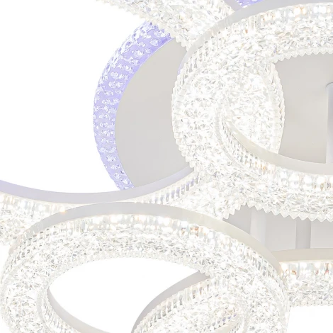 Потолочная люстра Escada Alunit 10281/6LED 182Вт, металл/акрил, белый (регулировка яркости, 220V, пульт управления)