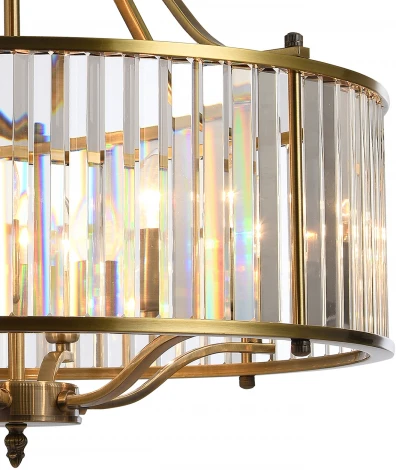 Подвесная люстра Natali Kovaltseva Plaza 81408/6C BRASS