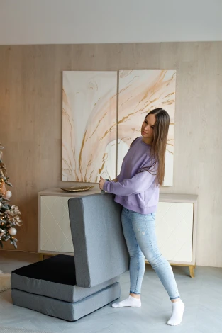 Пуф Dreambag Трансформер Серый 3915500