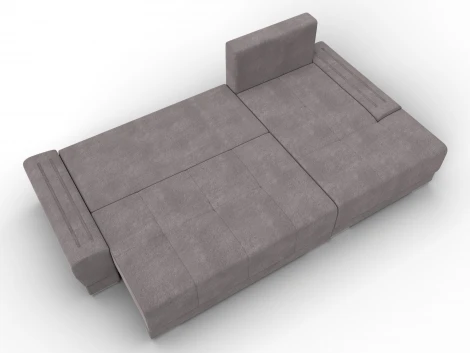 Диван угловой Лига-119 угол правый (ДСП,Брус,Фанера,ЛДС,Велюр/Бежевый) Лига Диванов 137095