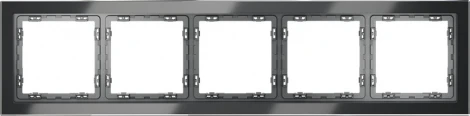 Рамка на 5 постов (графит, стекло) Voltum S70 VLS110507