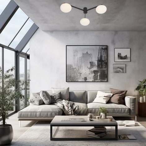 Потолочная люстра Eurosvet Opaline 70220/3 черный (шар)