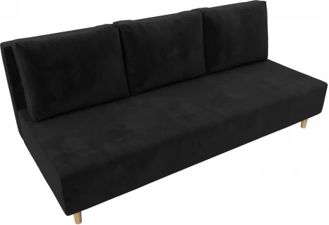 Диван прямой Лига-033 (Черный/Велюр) Лига Диванов арт.121095