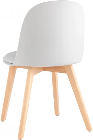 Стул Stool Group Fog с подушкой светло-серый деревянные ножки УТ000036896