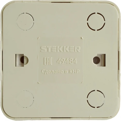 Розетка без заземления (слоновая кость) Stekker София 49484