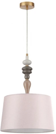 Подвесной светильник Odeon Light Homi 5040/1 античн.бронза/беж.абажур/металл/керамика E27 1*60W (220V, на проводе)