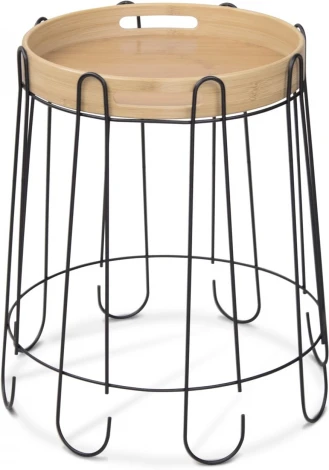 Столик кофейный Sheffilton SHT-CT26 черный муар / прозрачный лак