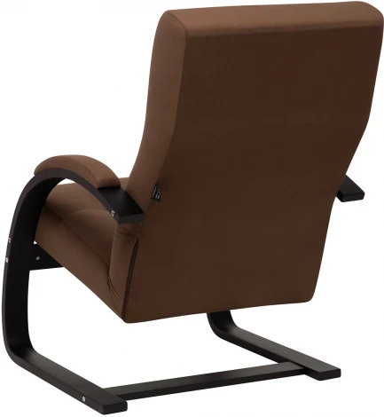 Кресло Leset Монэ (Фанера,Березовый шпон,Металл,Велюр/Светло-коричневый) арт.2500000070914