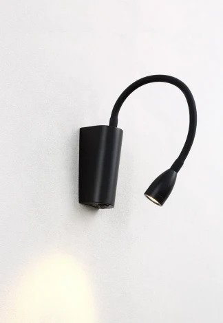 Спот на гибкой ножке с выключателем Crystal Lux MOVI B AP3W LED BL