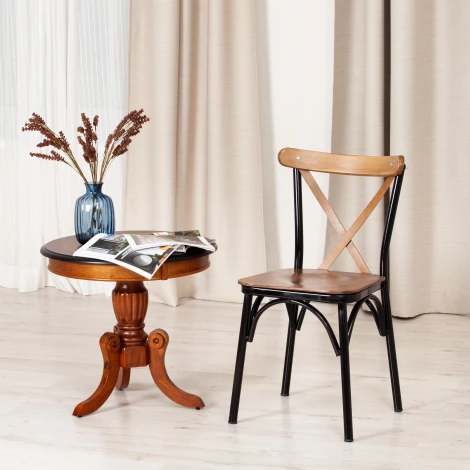 Стул CROSSY (mod. 251) Tetchair (Орех,Черный).