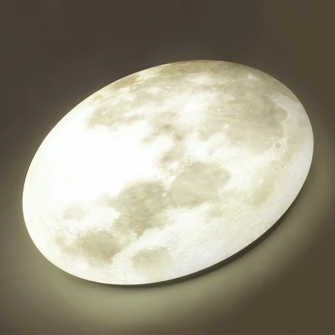 Настенно-потолочный светильник Moon 3084/EL (регулировка яркости, LED, 220V, пульт управления, круглые, луна, IP43)