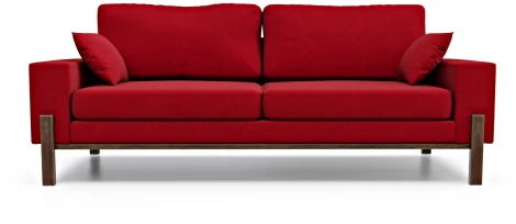 Диван Arsko прямой Хангель велюр красный