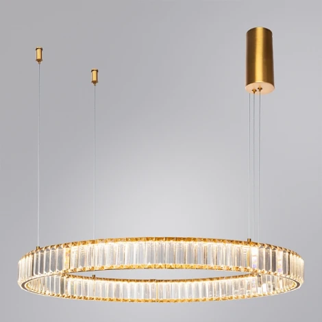 Подвесная люстра Divinare Renata 1135/17 SP-47 (LED, 220V, хрусталь, на тросе, кольцо)