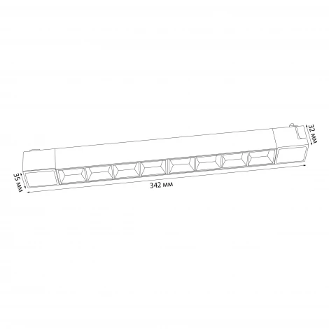 Трековый светильник однофазный, светодиодный 4000К 220V 20W Volpe ULB-Q282 ULB-Q282 20W/4000K WHITE