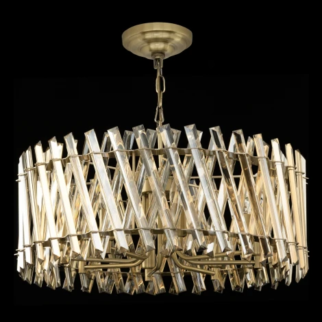 Подвесная люстра Citilux Ингвар CL334283 (220V, хрусталь, на цепи, круглые)