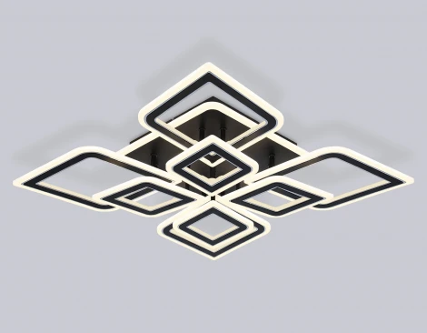 Потолочный светодиодный светильник с пультом Ambrella Acrylica Original FA8912 (регулировка яркости, 220V, умный дом - Smart Life)