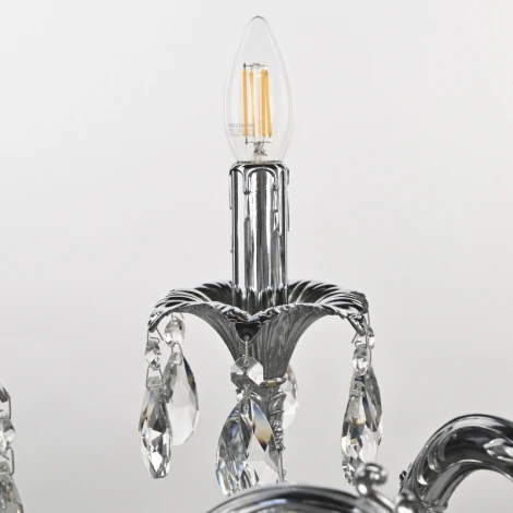 Подвесная люстра Bohemia AL7901 AL79101/10/250 A Ni (220V, подвески, на цепи, подсвечник, свеча)