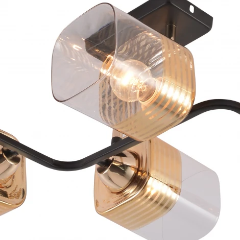 Потолочная люстра на штанге Reluce 01615-0.3-06 BK+FGD (220V)