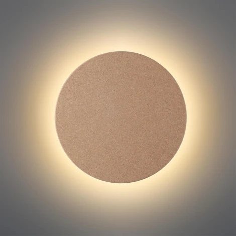 Настенный светильник светодиодный Odeon Light Cork 7073/15WL бежевый/пробка/металл IP20 LED 15W 435Лм 3000K 220V (круглые)