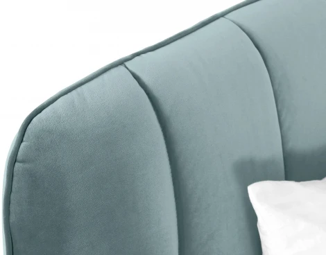 Кровать Amsterdam ОГОГО (арт.564362), (Велюр/Бирюзовый)