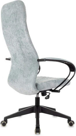 Кресло руководителя Бюрократ CH-610 Fabric серо-голубой Light-28 крестов. пластик
