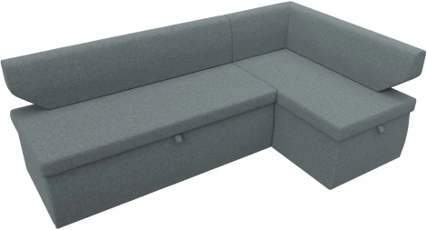 Диван кухонный угловой Омура правый угол (Серый/Рогожка) Лига Диванов арт.125898
