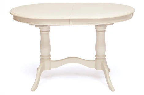 Стол раскладной Eva (EV-T4EX) ivory white (слоновая кость 2-5) (дерево гевея/мдф)