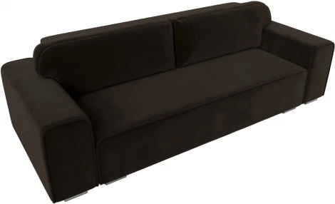 Диван прямой Лига-029 (Коричневый/Микровельвет) Лига Диванов арт.121022