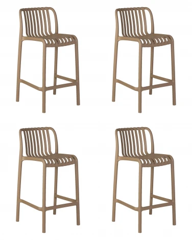 Набор 4 шт Стул полубарный DOBRIN CHLOE (бежевый)