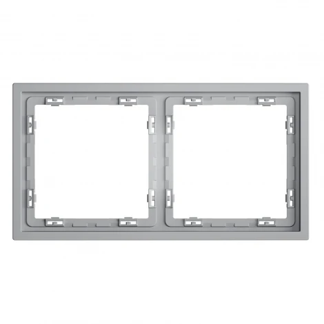 Рамка пластиковая на 2 поста (серый) Voltum S70 VLS100216