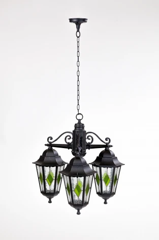 Уличный светильник подвесной Oasis Light PETERSBURG lead GLASS 79870lg/3 Bl
