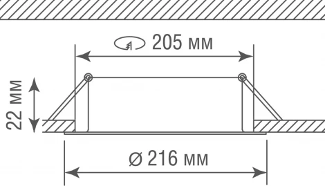 Встраиваемая светодиодная поворотная панель Donolux Luna DL18813/23W White R