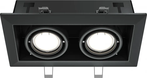 Встраиваемый светильник Metal Modern GU10 2x50Вт Maytoni Technical DL008-2-02-B (220V)
